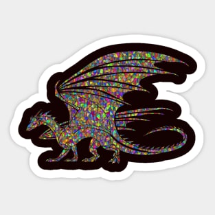 colorful dragon Sticker